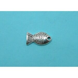 12pcs Fish Charms silver‎ tone ocean